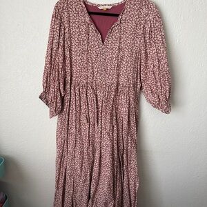 DownEast Zoe Floral Midi Dess